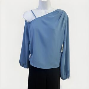 Light Blue Open Edit NWT Size XS Off Shoulder Party Soft Blue Color